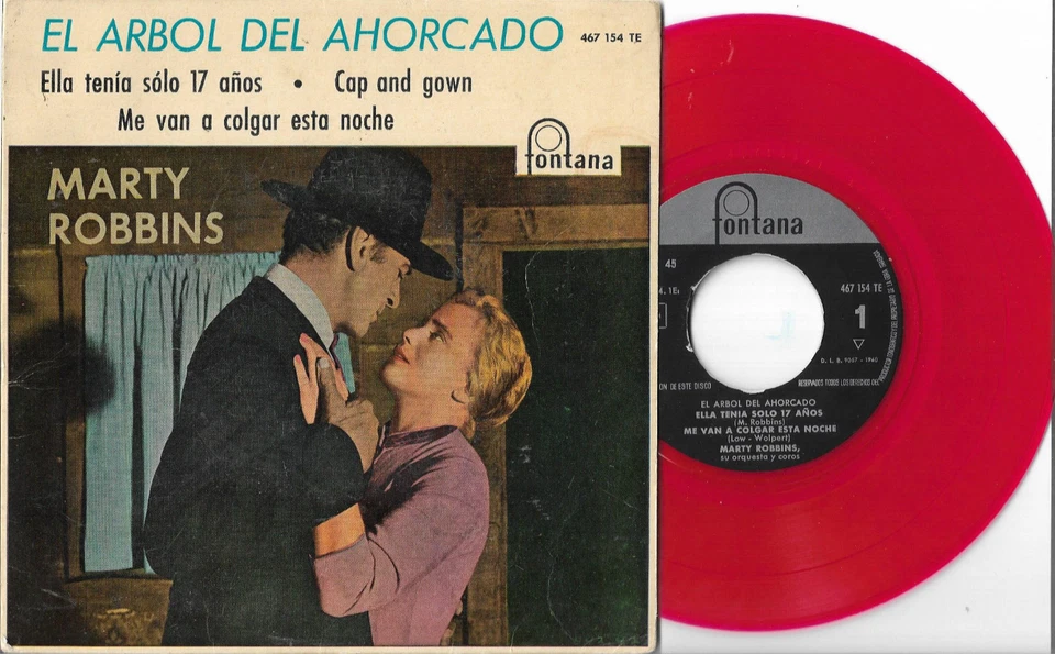MARTY ROBBINS EP Spain 1960 The Hanging Tree +3 GARY COOPER MARIA SCHELL - Image 1 of 1