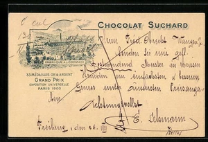 Ansichtskarte Lörrach, Fabrique Chocolat Suchard 1907 - Picture 1 of 2