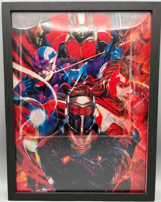 3D-Bild/Effekt-Flip-Marvel Avengers Full Team Assemble-30x40cm-mit Rahmen - Bild 1 von 4