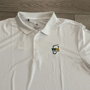 Adidas Golf Polo Waste Management Logo White Mens 2XL TPC Scottsdale Athletic - Picture 1 of 8