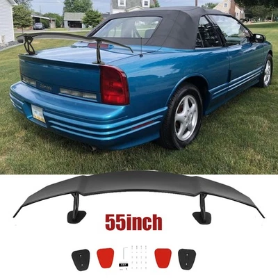 For Oldsmobile Cutlass 55" Rear Trunk Spoiler Style Racing Wing Gloss Black Foto 1 de 4