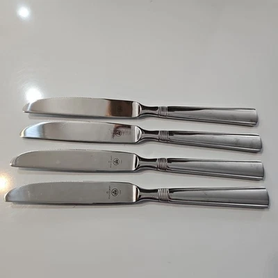 Lote de 4 facas de jantar de aço inoxidável Pfaltzgraff Kenilworth - Imagem 1 de 4