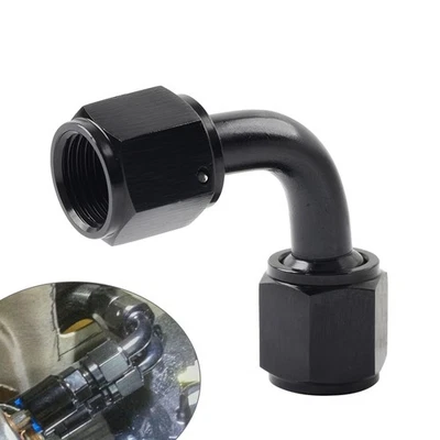 6AN Buchse auf Buchse 90 Grad Schwenkkupplung Union Fitting Adapter Stecker - Image 1 of 4