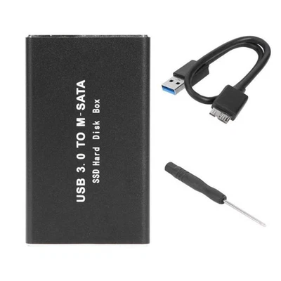 Hochdichtes Aluminium mSATA SSD Gehäuse mit USB UASP Funktion 6Gbps Übertragung - Bild 1 von 4