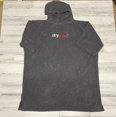 Albornoz Orgánico Toalla Cambiador Bata Gris Natación Aguas Abiertas Festival Hombres Mujeres Foto 1 de 4