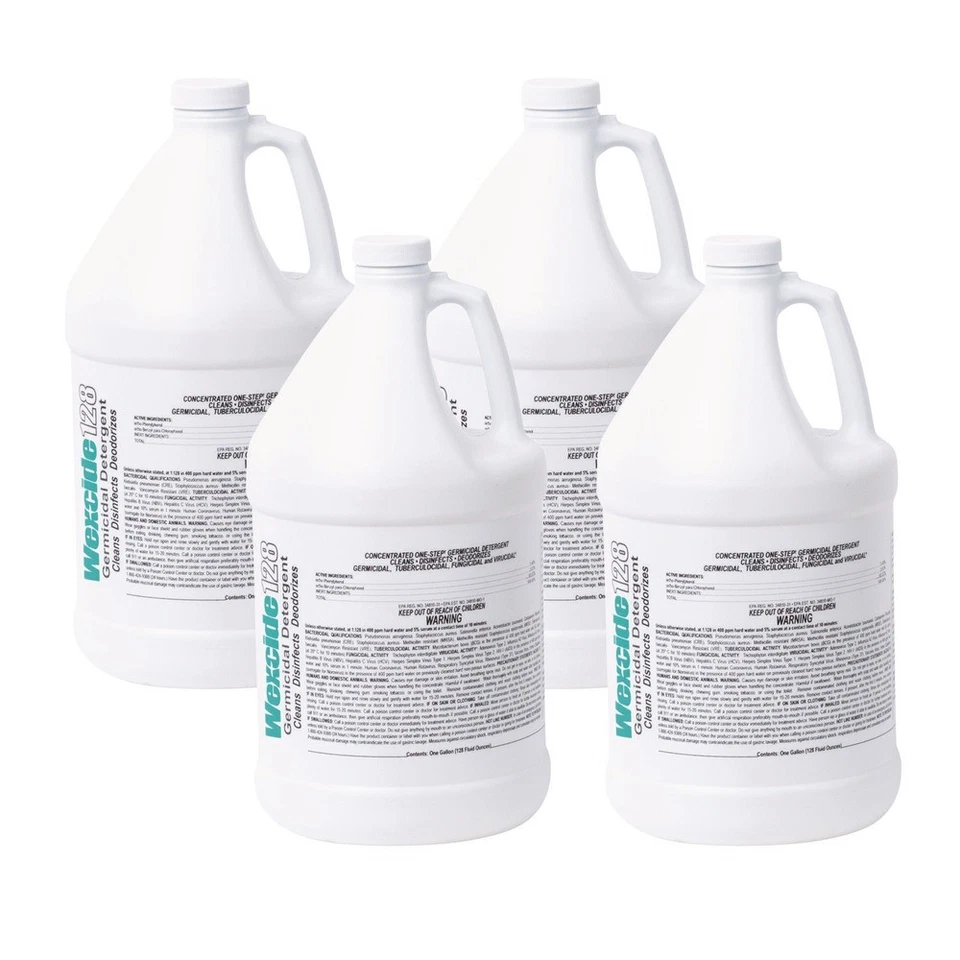 Wexford Labs 211000CT 128 oz Bottle Disinfecting Cleaner - Nectar Scent 4/CT New - Image 1 of 4