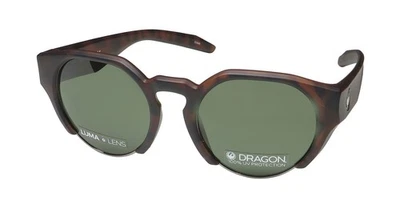 NEW DRAGON COMPASS SUNGLASSES FULL-RIM BROWN UNISEX 51-20-145 ROUND 246 PLASTIC - Image 1 of 4