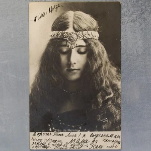 CLEO de Merode BALLETTO francese ballerina stella antica cartolina NADAR Parigi anni 1906🩰 - Foto 1 di 6