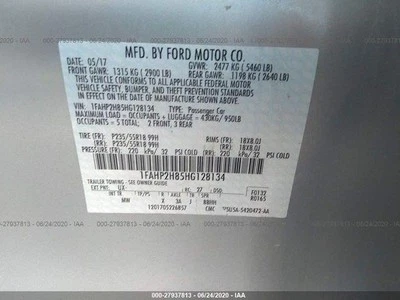 Used Windshield Wiper Linkage fits: 2017 Ford Taurus  Grade A Foto 1 de 4