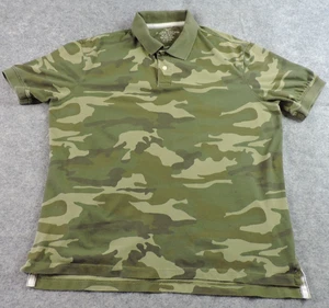 Faded Glory Mens Large Organic Cotton Camo Polo Shirt - Picture 1 of 11