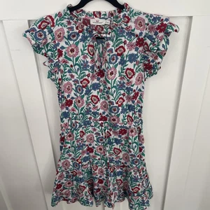 Women’s Vineyard Vines Floral Smocked Waist Dress-Medium-Multicolored-Flutter Al - Picture 1 of 11