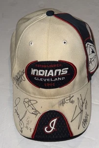 Cleveland Indians Auto Mütze Aaron Laffey Grady Größe mehr Tom Mastny Joe Smith - Bild 1 von 4