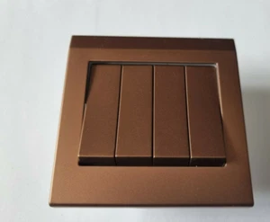 Pack Of 4 Bronze 4 Gang Switch 2 Way Mechanical Light Switch - Picture 1 of 12