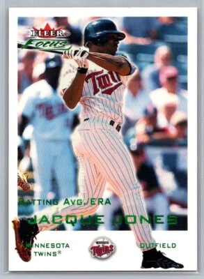 2001 Fleer Focus Parallel Numbered /285 SP #95 Jacque Jones Minnesota Twins - Image 1 of 2