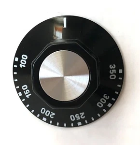 Oven Control Knob EGO 524.810  Black 100 - 350 C  - Picture 1 of 1