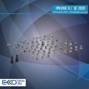 ✅ Komplettes Schrauben Set Ersatz für iPhone 8 / SE 2020 Pentalobe Screw Black✅ - Bild 1 von 2
