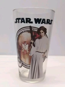 Leia R2-D2 Star Wars 2012 Drinking Tall Glass 12oz A New Hope Collectible Vandor - Picture 1 of 5