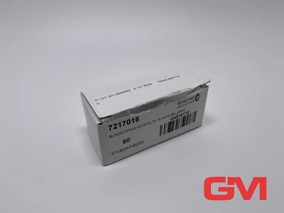 Ve 50X Tapones Ciegos G4516110 Tapón Ciego 7217016 M16 Ranura Gris Claro - Imagen 1 de 4