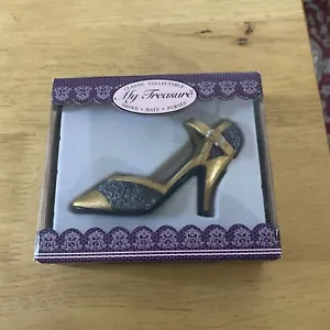 1999 Kingsbridge My Treasure Victorian High Heel Resin Shoe Miniature Decoration - Picture 1 of 2