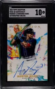 2020 Topps Inception AUSTIN RILEY Rookie AUTO 200/245 SGC 10 . RARE LOW POP 2 - Picture 1 of 2