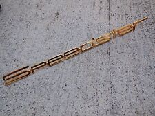 Porsche 356 A / B / C / SC Emblem "Speedster" Gold NEW #NS