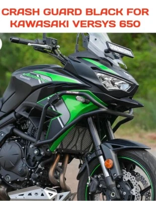 PROTECTOR CONTRA CHOQUES NEGRO APTO PARA KAWASAKI VERSYS 650 Foto 1 de 4