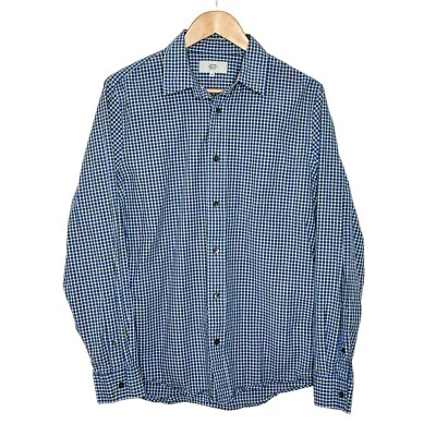 Jack Spade Plaid Button Up Long Sleeve Shirt Blue Black Mens Size M Collared - Image 1 of 4