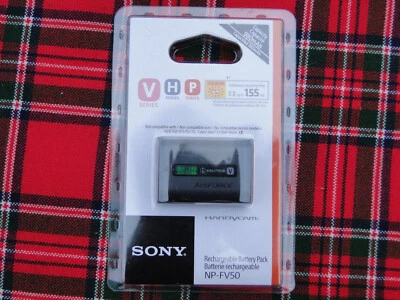 Batería de iones de litio Sony NP-FV50 genuina HandyCam serie V/H/P 950 mAh nueva de stock Foto 1 de 4