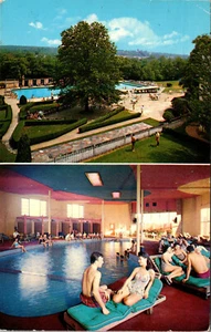 POSTAL VINTAGE JUDAICA WEST NARANJA NUEVA JERSEY HOTEL GOLDMAN PISCINAS - Imagen 1 de 2