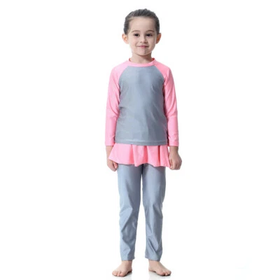 Conjunto de ropa islámica de natación cubierta completa modestia niño musulmán trajes de baño 3 piezas para niños niñas Foto 1 de 4