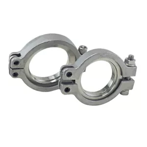 Juego de brida/abrazadera de banda V Universal Racing SS 304 apto para MVR 44 mm banda V WASTEGATE - Imagen 1 de 6