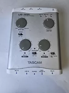 Tascam US-122L USB 2.0 Audio/MIDI Interface External Sound Card 4 Aux Mic Guitar - Picture 1 of 4