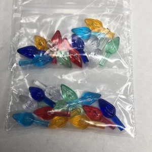 24 kleine Twist Flamme Lichter Birnen Zapfen für Keramik Weihnachtsbaum - Bild 1 von 3