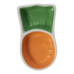 Ceramic Carrot Feeding Bowl Sturdy Hamster Food Bowl Difficult to Overturn Du... - Picture 1 of 7