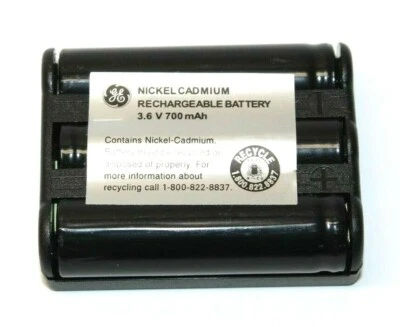 GE TL26502 Nickel Cadmium Cordless Phone Ni-Cd Rechargeable Battery 3.6V 700mAh - Image 1 of 2