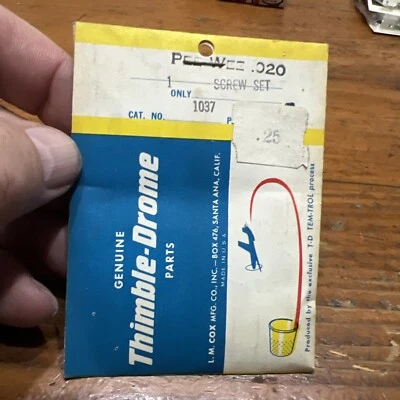 Cox Thimble-Drome #1037 Screw Set Pee Wee .020 NOS - Image 1 of 4