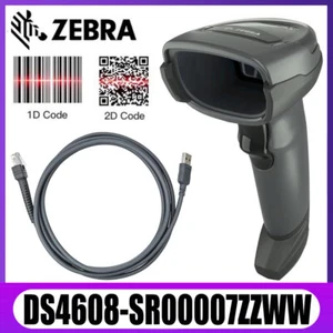 Zebra DS4608-SR00007ZZWW 1D 2D QR Imager Kit de escáner de código de barras USB con cable portátil - Imagen 1 de 9