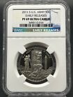 2011-S U.S. Army Proof 50c Ngc Pf 69 Ultra Cameo Early Releases