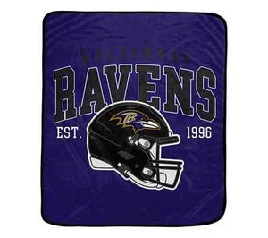 Baltimore Ravens NFL Pegasus 50x60 Vintage Arch Ultra Soft Blanket - Picture 1 of 1