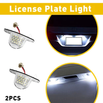 2x License Plate Light Lamps For Honda FIT 2007 2008 2009 2010 2011 2012 2013 - Imagem 1 de 4