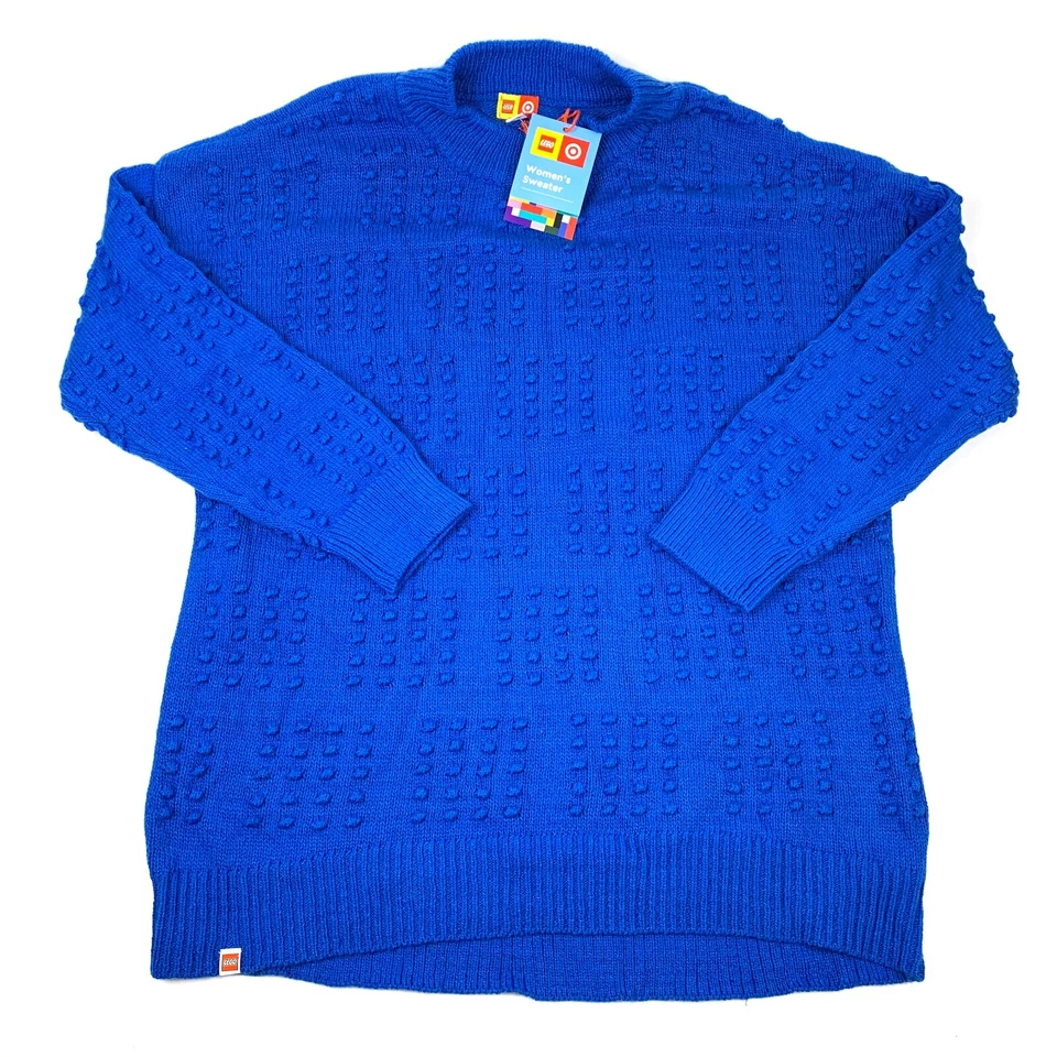 Lego Women's Dark Teal Blue Sweater Size S