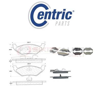 Centric Ceramic Disc Brake Pads w Shims for 1992-1995 Ford Crown Victoria wg — 第 1/4 张图片