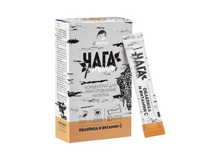 Chaga mit Sanddorn & Vitamin C Birkenporling Schiefer Schillerporling 10 x 5 g - Bild 1 von 3