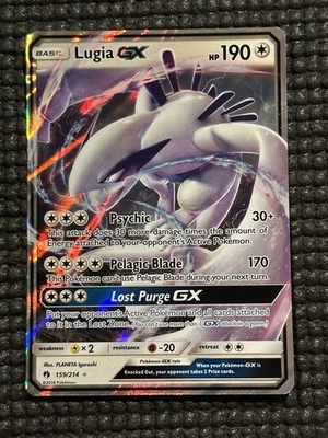Lugia GX - 159/214 - Pokemon Lost Thunder Sun & Moon Ultra Rare Card NM - Image 1 of 4