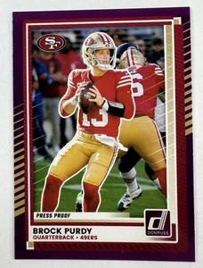 Brock Purdy - Press Proof Purple Donruss 2025 #46 - San Francisco 49ers NFL - Picture 1 of 2