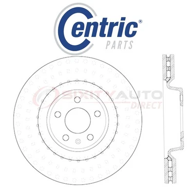 Centric C-TEK Disc Brake Rotor for 2015-2018 Porsche Macan 2.0L 3.0L 3.6L L4 dh - Imagem 1 de 4