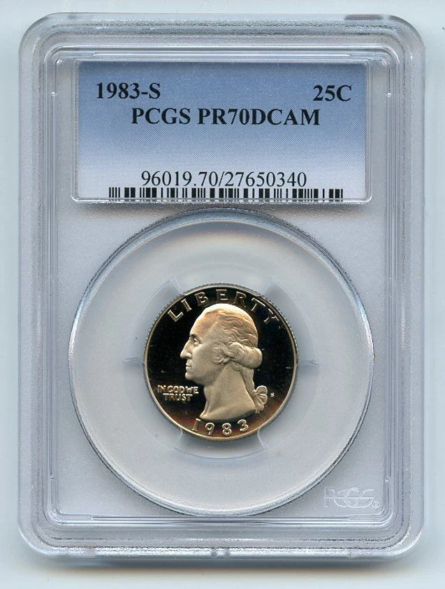 1983 S 25C Washington Quarter Proof PCGS PR70DCAM - Image 1 of 1