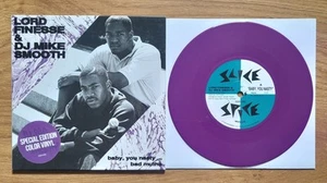 LORD FINESSE & DJ MIKE SMOOTH - BABY YOU NASTY / BAD MUTHA 7" SINGLE DJ PREMIER - Picture 1 of 6