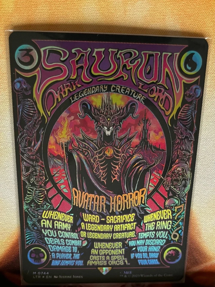 Lord of the rings - Sauron the Dark Lord - Borderless Poster Foil NM - Image 1 of 1