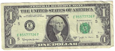 Series 1963 $1 One Dollar BARR NOTE "Poker Hand FULL HOUSE" - Image 1 of 2